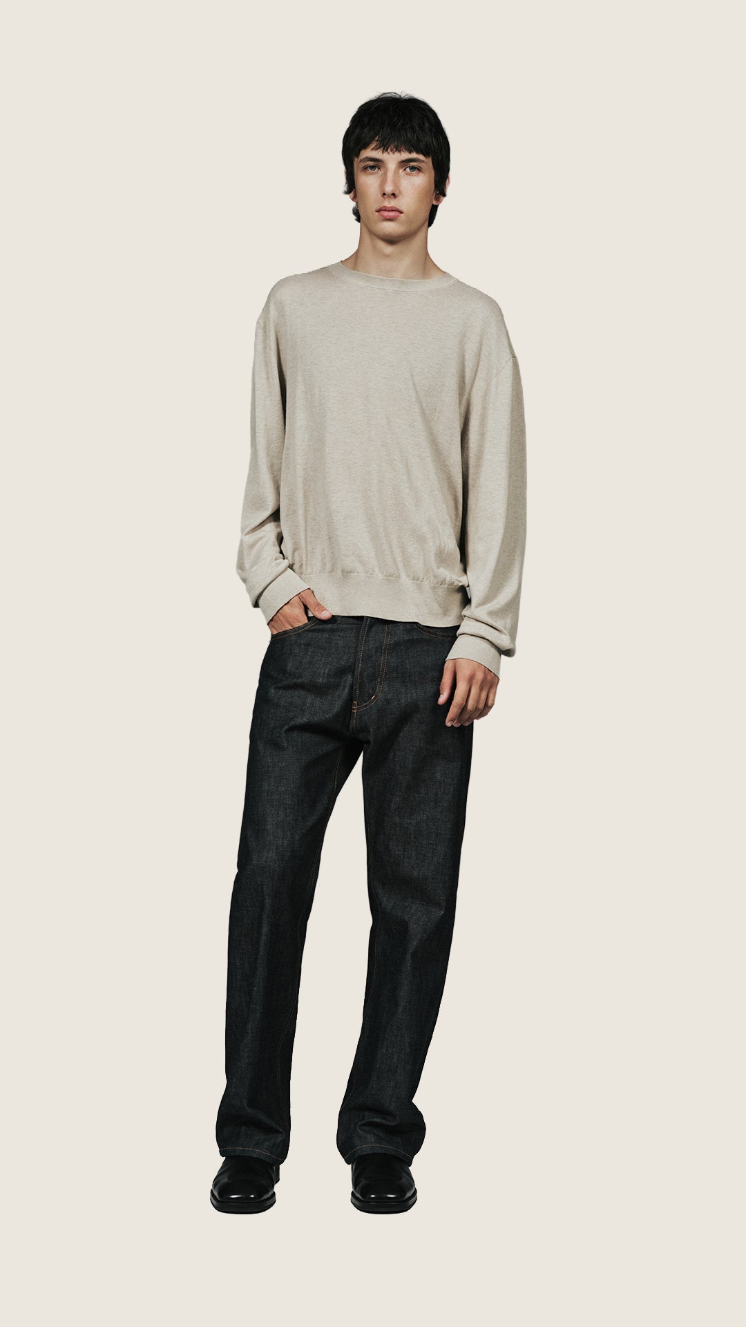 Linen Round Neck Sweater
