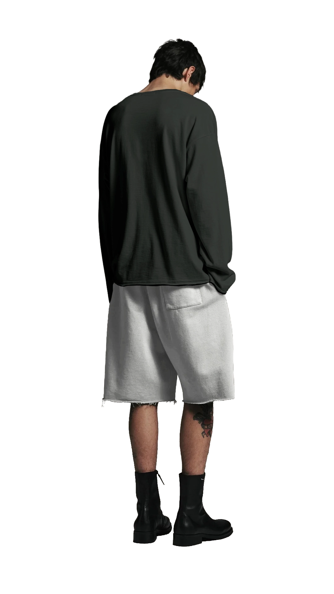 Cut off Shorts - Light grey
