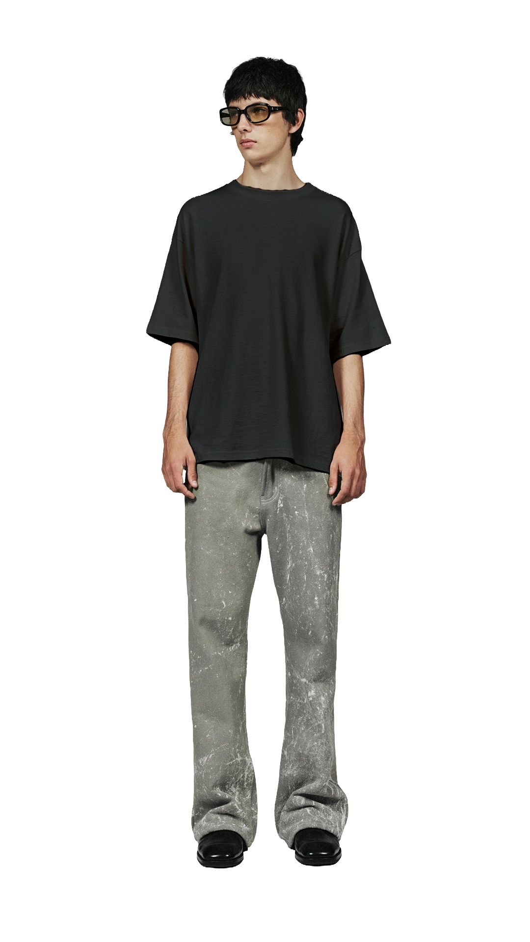 Bootcut Jean paint splattered