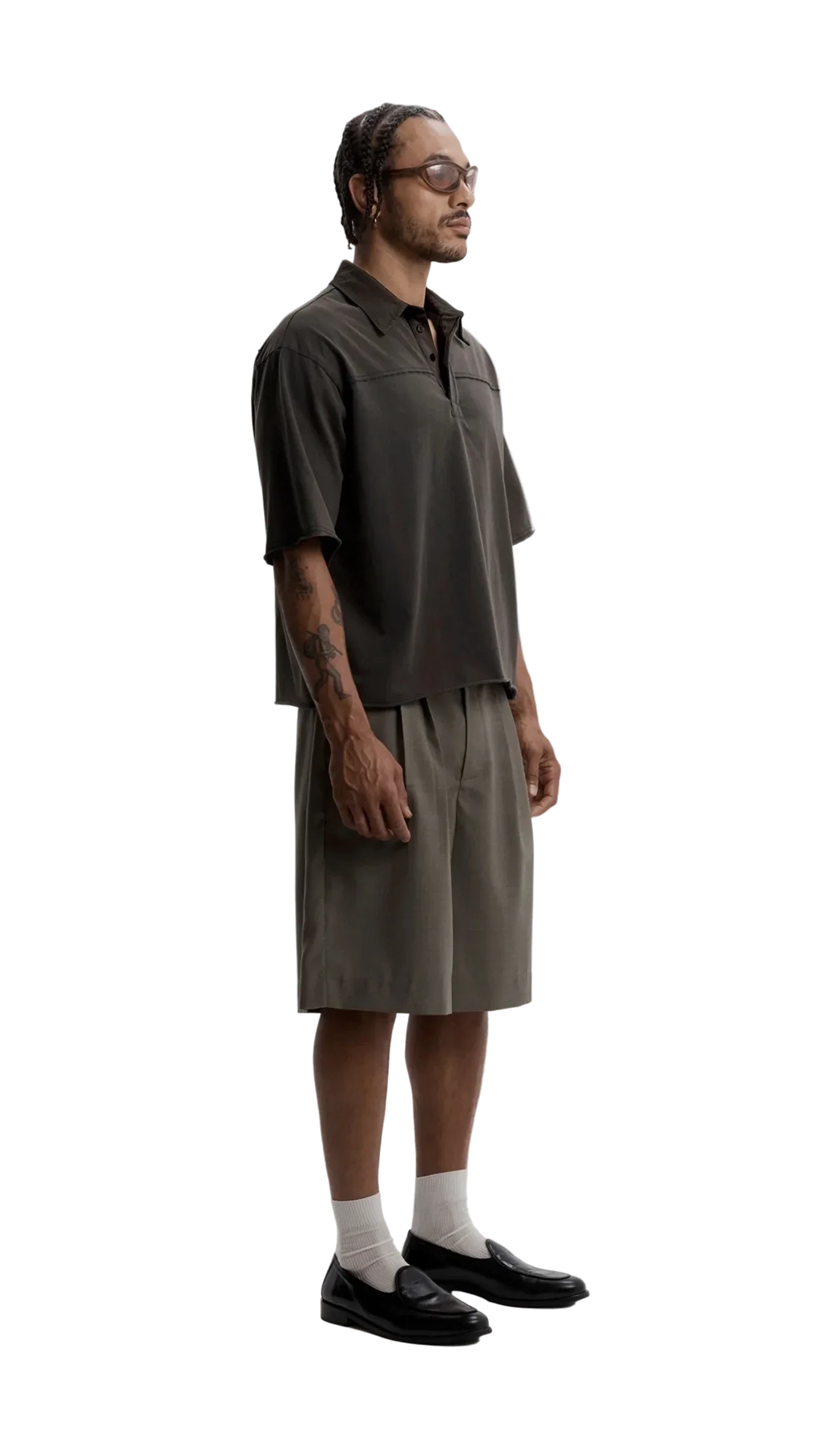 Relaxed Rugby Polo - Charcoal