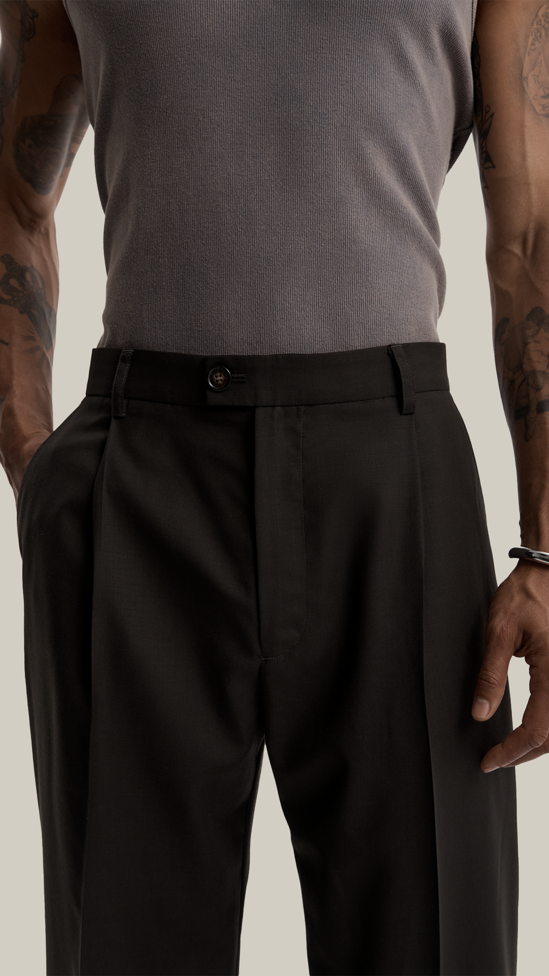 Pleated Tailored Pant