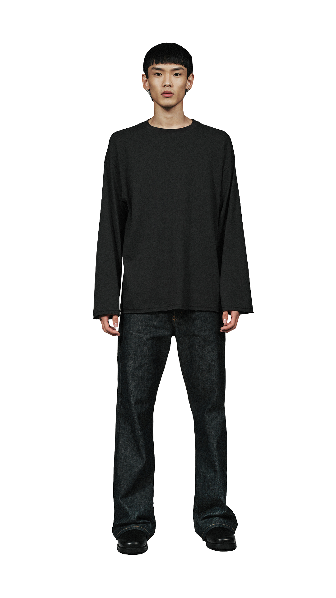 Oversized LS T-Shirt Charcoal