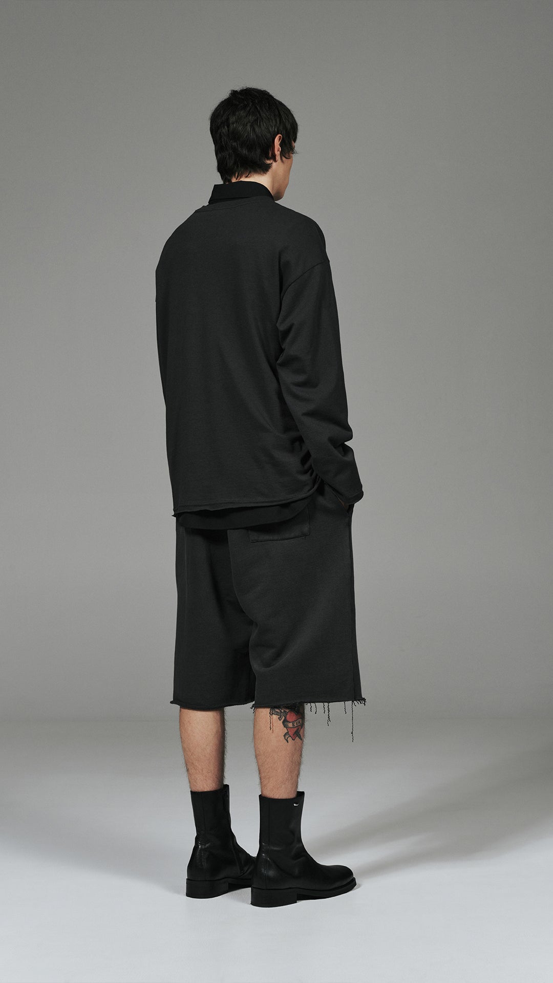 Oversized LS T-Shirt Charcoal image 5
