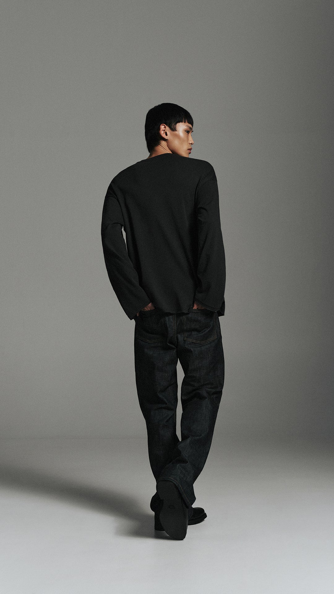 Oversized LS T-Shirt Charcoal image 4