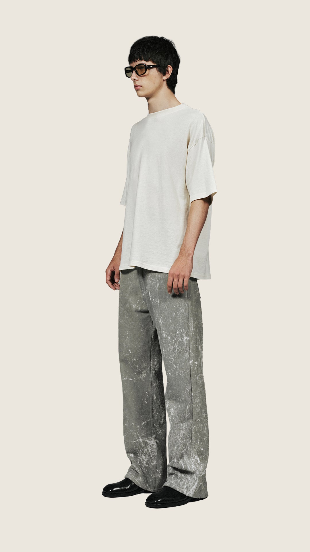 Bootcut Jean paint splattered
