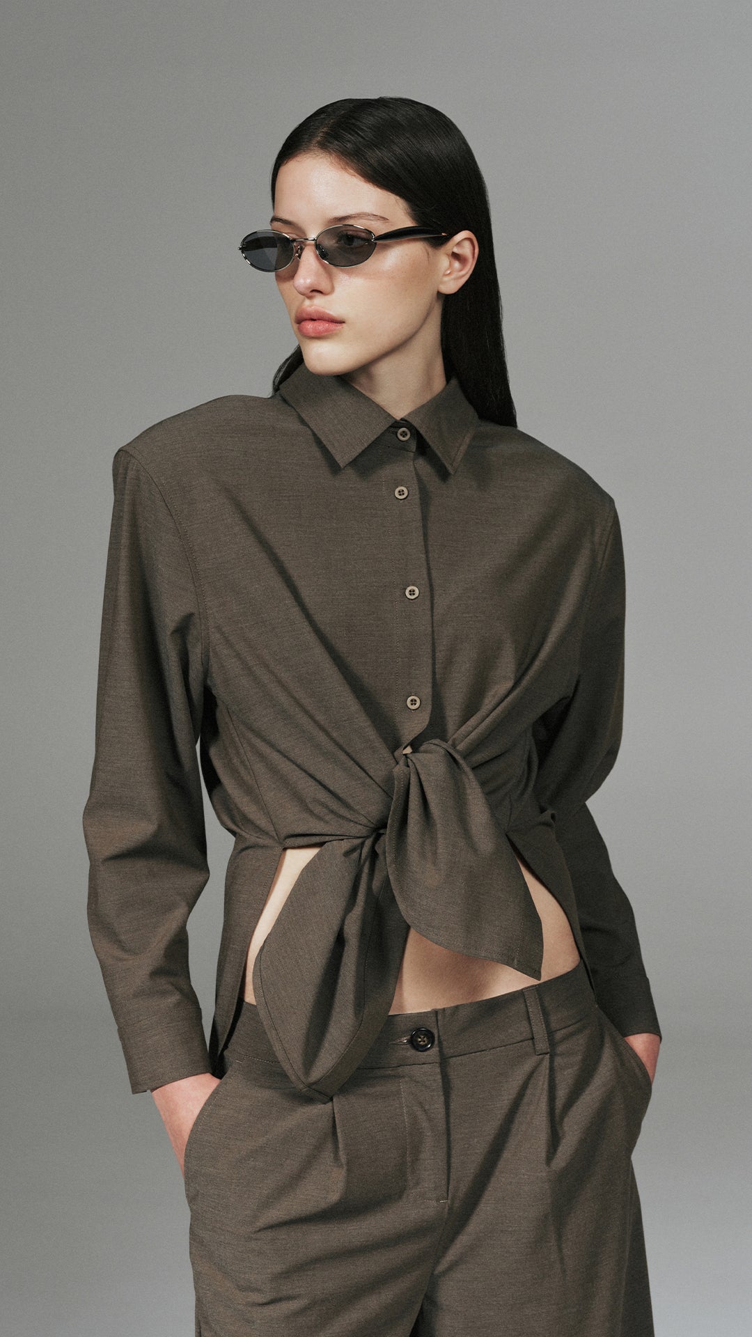 Oversized Tie Shirt