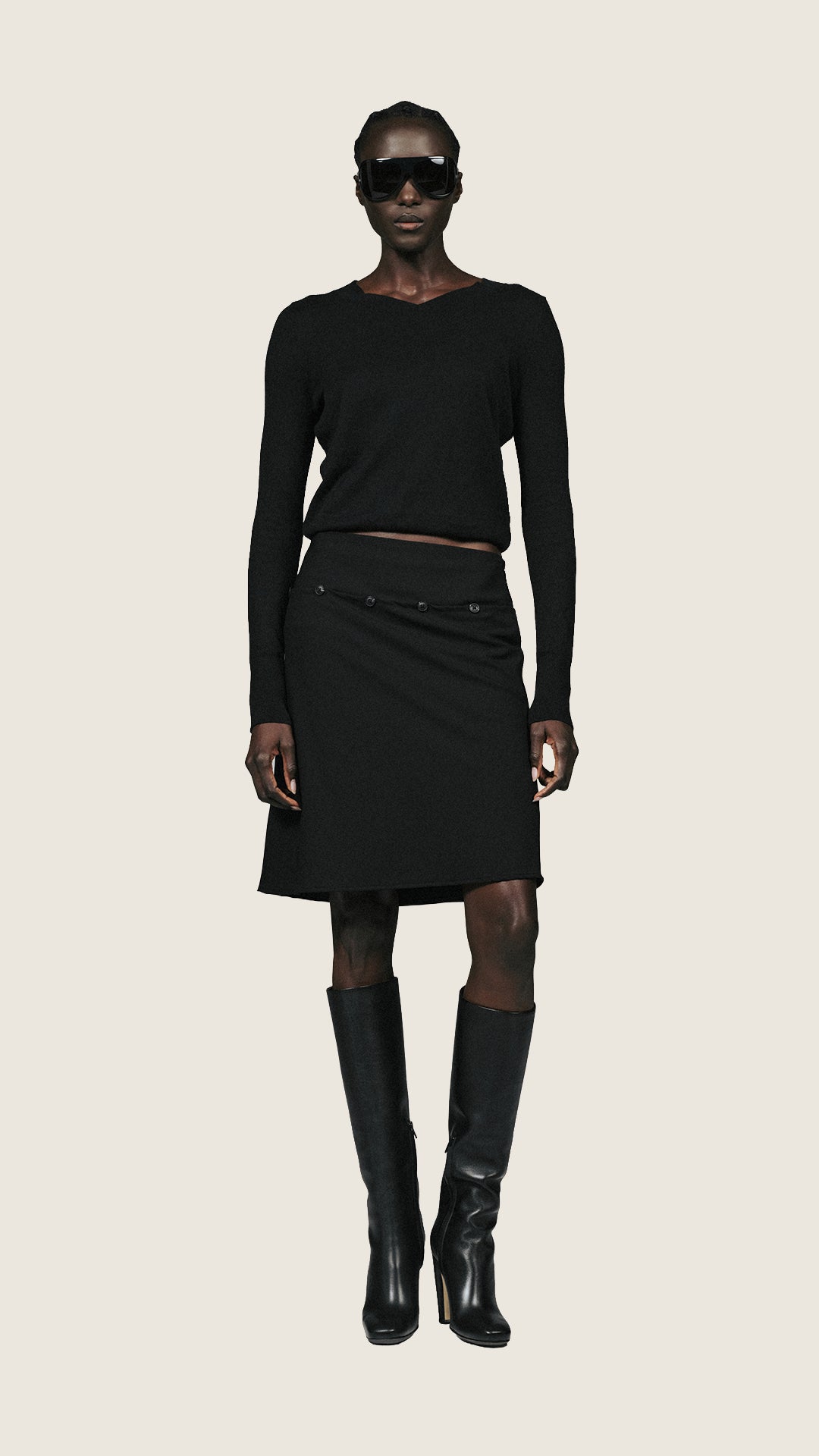 Detachable Suiting Skirt