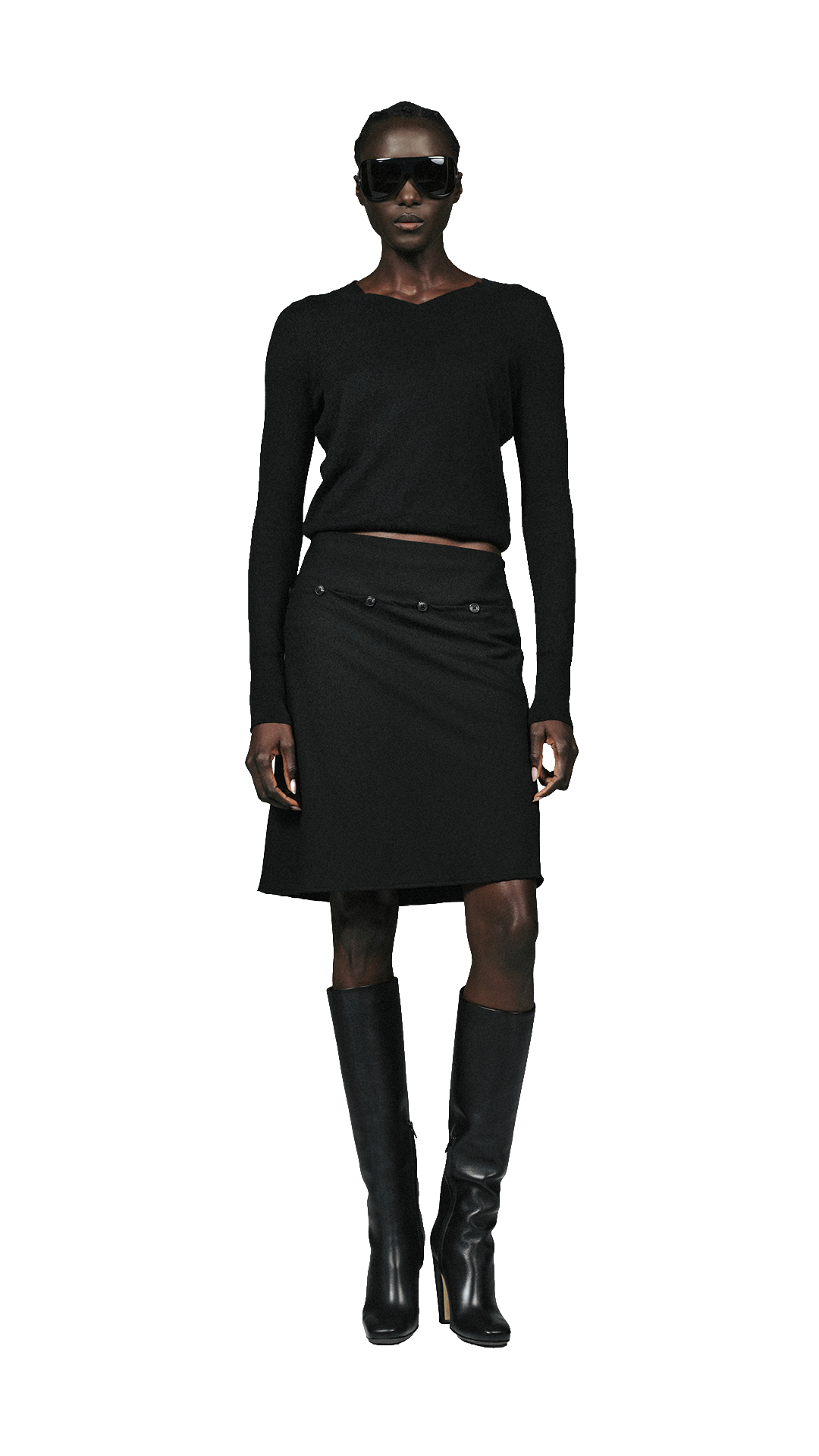 Detachable Suiting Skirt