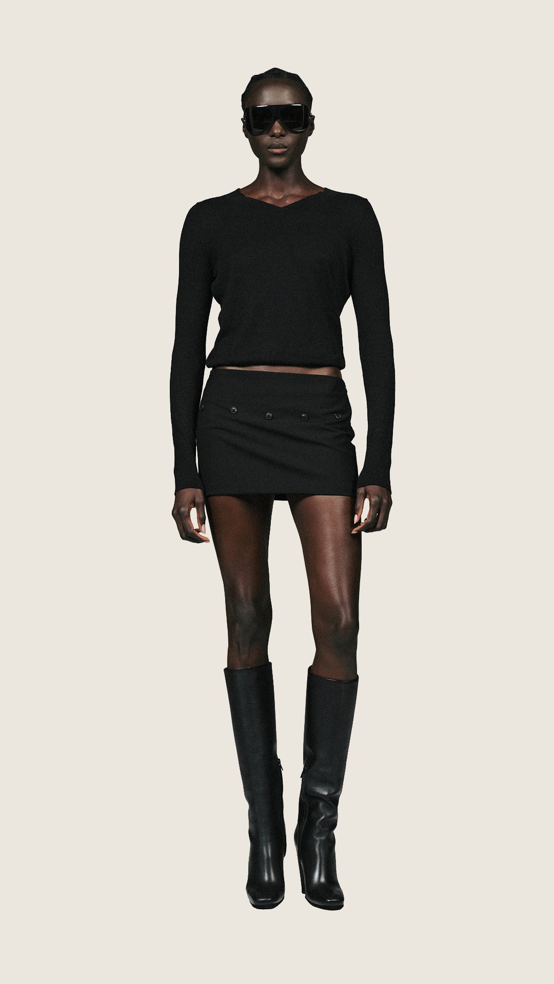 Detachable Suiting Skirt