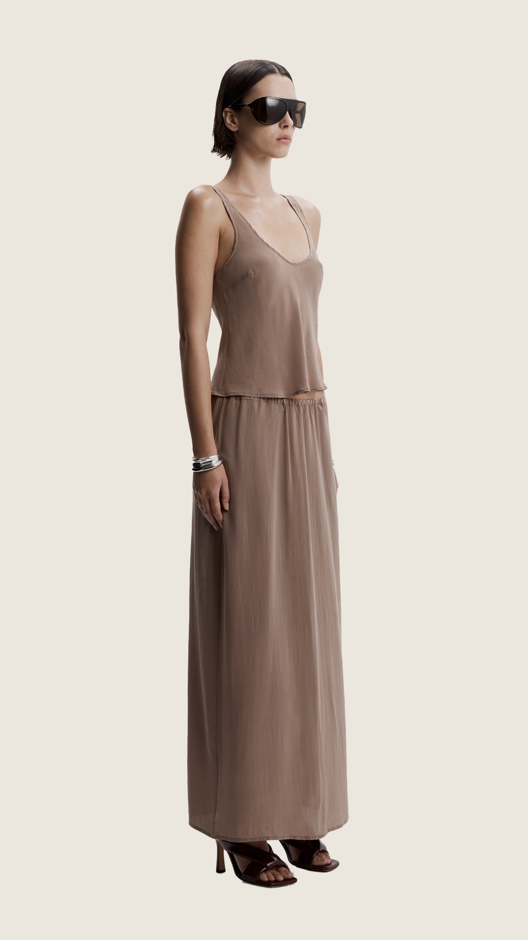 Silk Maxi Skirt image 1
